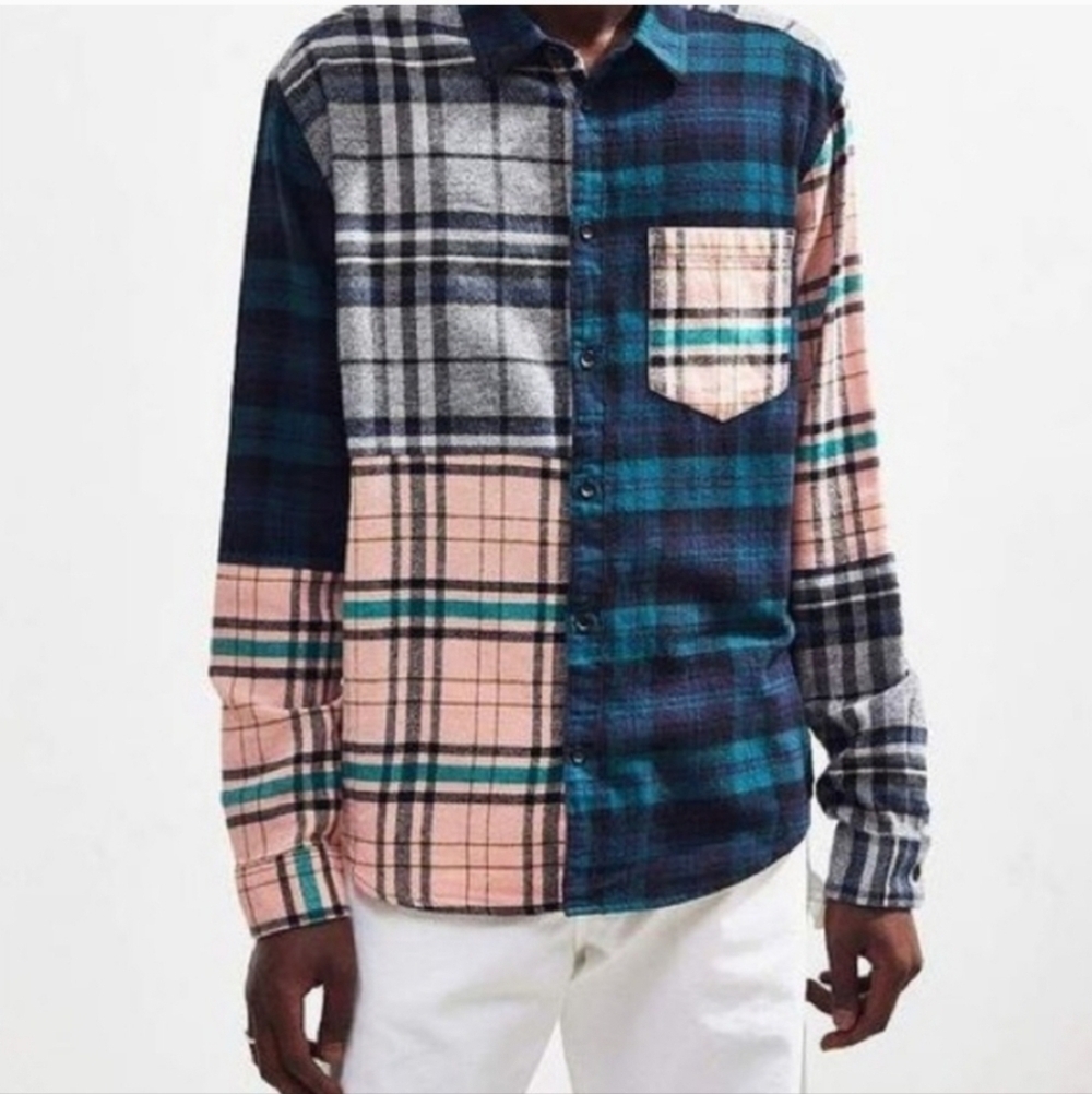 URBAN OUTFITTERS Patchwork Flannel size M
